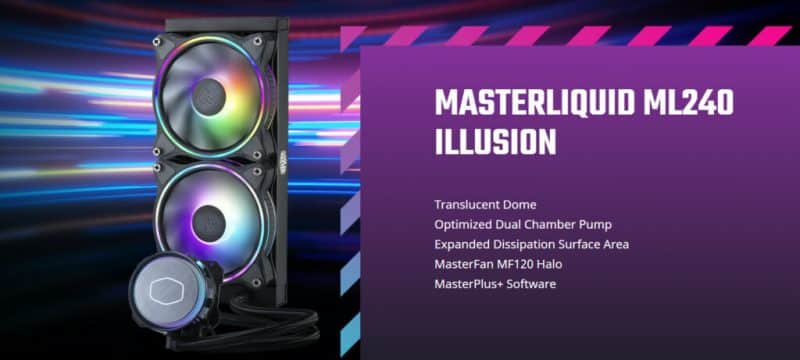 COOLER MASTER MASTERLIQUID ML240 ILLUSION ARGB GEN 2 6 CM MASTERLIQUID ML240 ILLUSION ARGB Gen 2