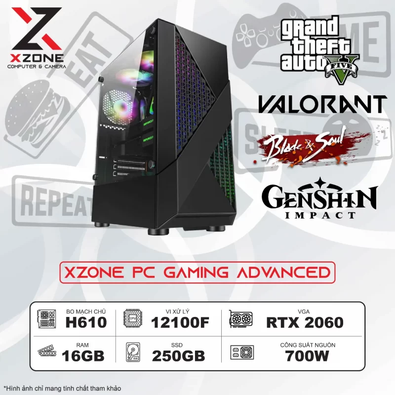 XZONE PC GAMING ADVANCED 1 trọn bộ pc gaming xzone đồng nai