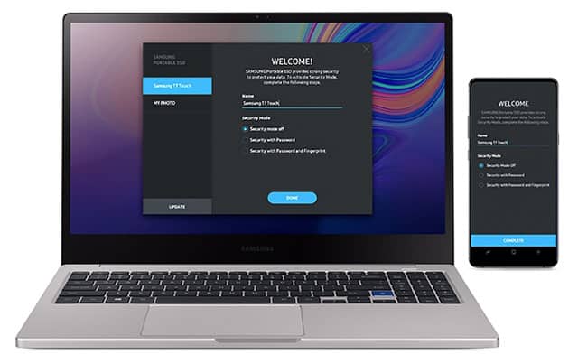 Portable SSD Samsung T7 Touch 8