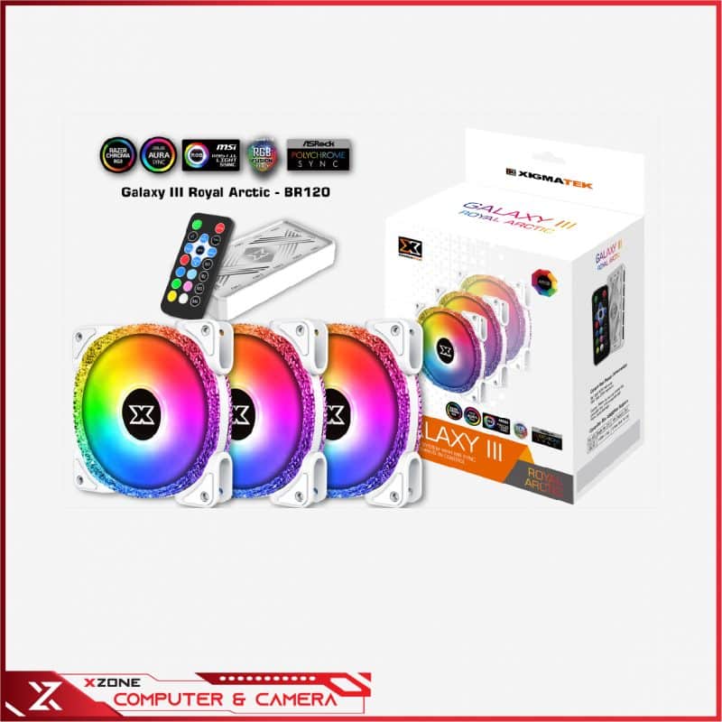 XIGMATEK GALAXY III ROYAL - BR120 ARGB ARTIC 6 XIGMATEK GALAXY III ROYAL BR120 ARGB ARTIC 01