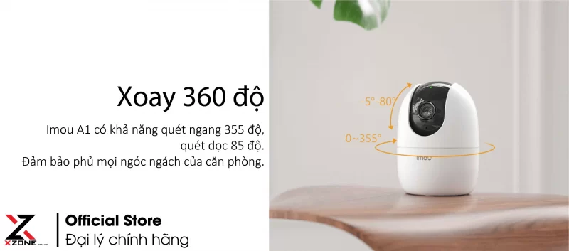 camera imou a1 2mp xoay 360 do xzone dong nai