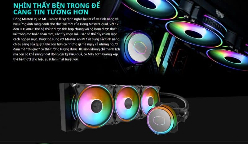 COOLER MASTER MASTERLIQUID ML240 ILLUSION ARGB GEN 2 4 CM MASTERLIQUID ML240 ILLUSION ARGB Gen 2