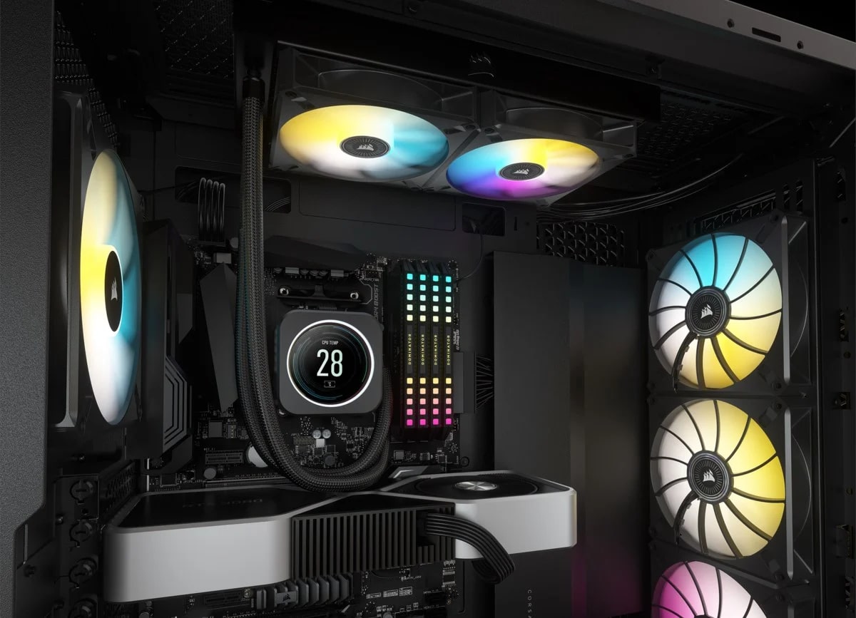 CORSAIR H100i ELITE CAPELLIX LCD 5 CORSAIR H100i ELITE CAPELLIX LCD