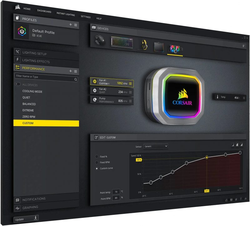 CORSAIR H100i ELITE CAPELLIX LCD 10 CORSAIR H100i ELITE CAPELLIX LCD