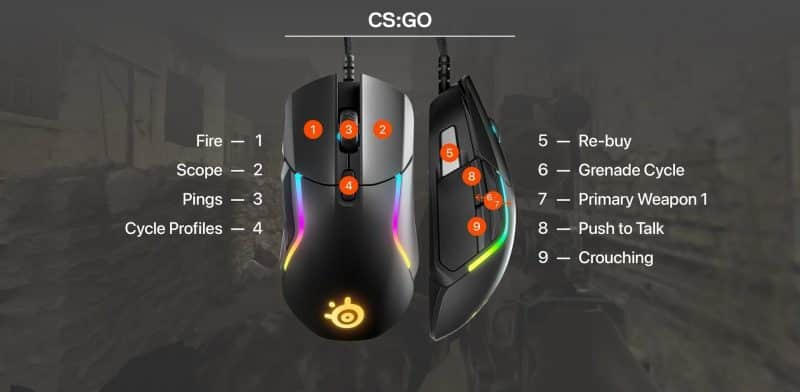 STEELSERIES RIVAL 5 4 chuột gaming steelseries xzone đồng nai