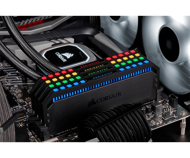 CORSAIR DOMINATOR PLATINUM RGB 16GB (2x8GB) DDR4 DRAM 3200MHz - BLACK 5 CORSAIR DOMINATOR PLATINUM RGB 16GB (2x8GB) DDR4 DRAM 3200MHz – BLACK