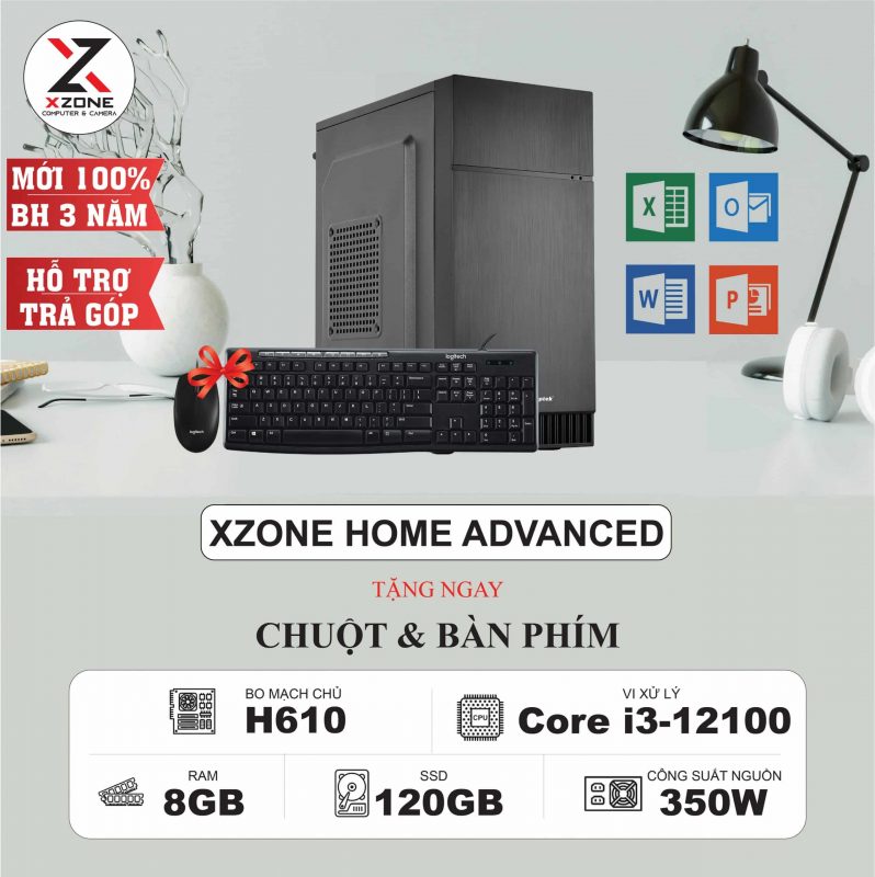 XZONE HOME ADVANCED 1 bộ máy tính văn phòng xzone đồng nai XZONE HOME ADVANCED