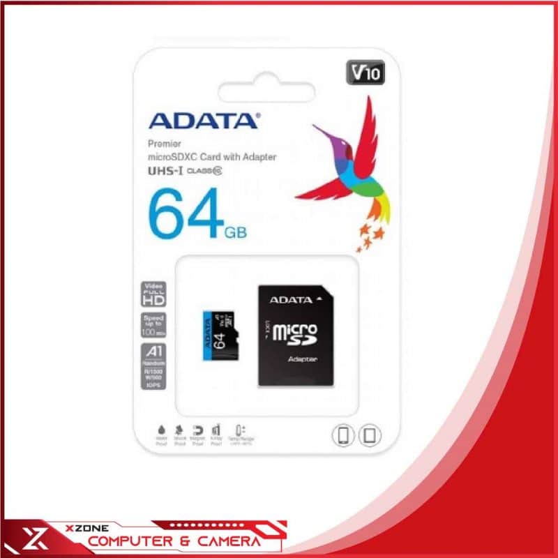 ADATA MICRO SD 64GB 1 thẻ nhớ Xzone đồng nai