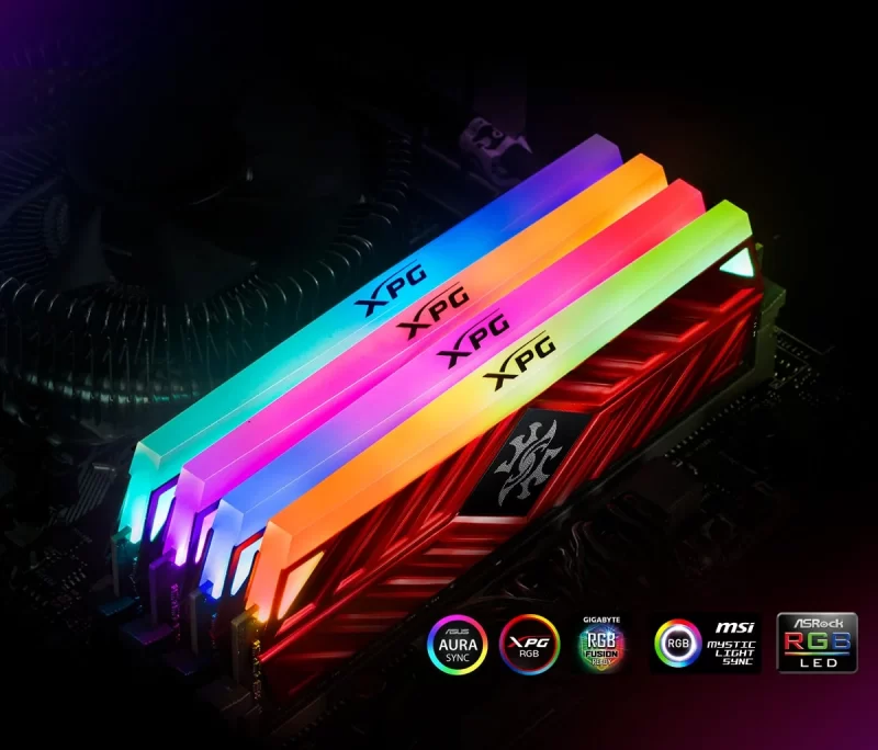 ADATA XPG D41 DDR4 8GB 3200Mhz TUNGSTEN GREY RGB 1 ram adata xpg d41 ddr4 8gb 3200 Mhz tungsten grey rgb xzone dong nai 1