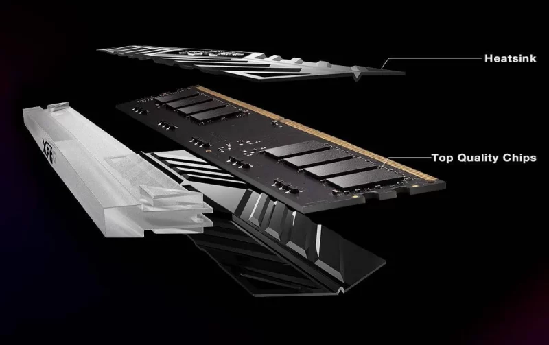 ADATA XPG D41 DDR4 8GB 3200Mhz TUNGSTEN GREY RGB 4 ram adata xpg d41 ddr4 8gb 3200 Mhz tungsten grey rgb xzone dong nai 3