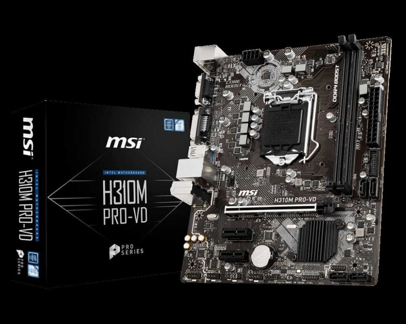 BỘ PC I3 9100F H310M RX 570 8G 2 msi-h310m-pro-vd