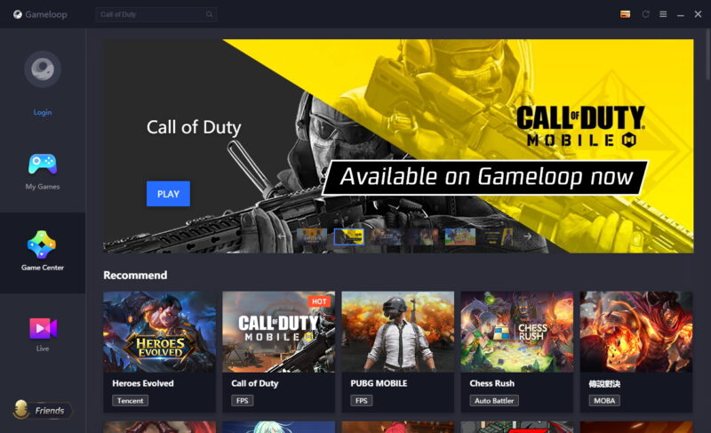 Top 5 phần mềm giả lập nhẹ nhất 5 Phần mềm giả lập gameloop